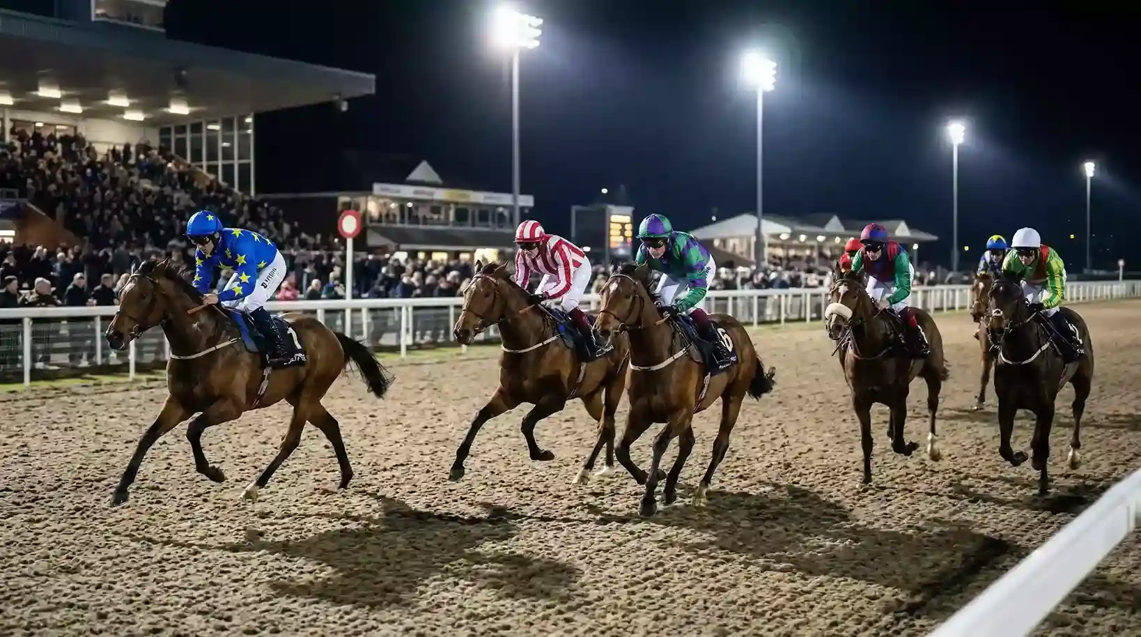 All-weather horse racing on synthetic track UK