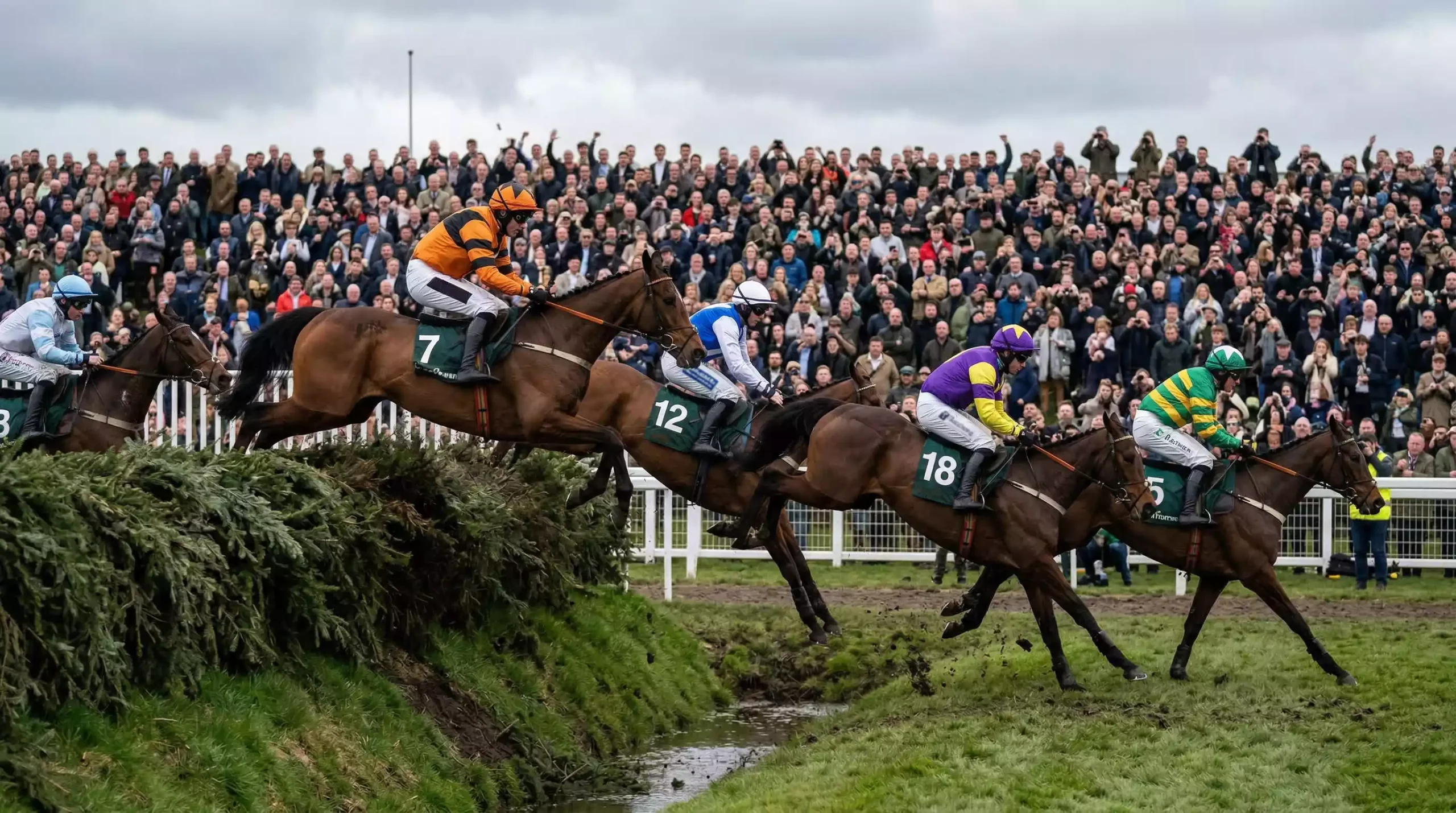 Grand National horse racing at Aintree